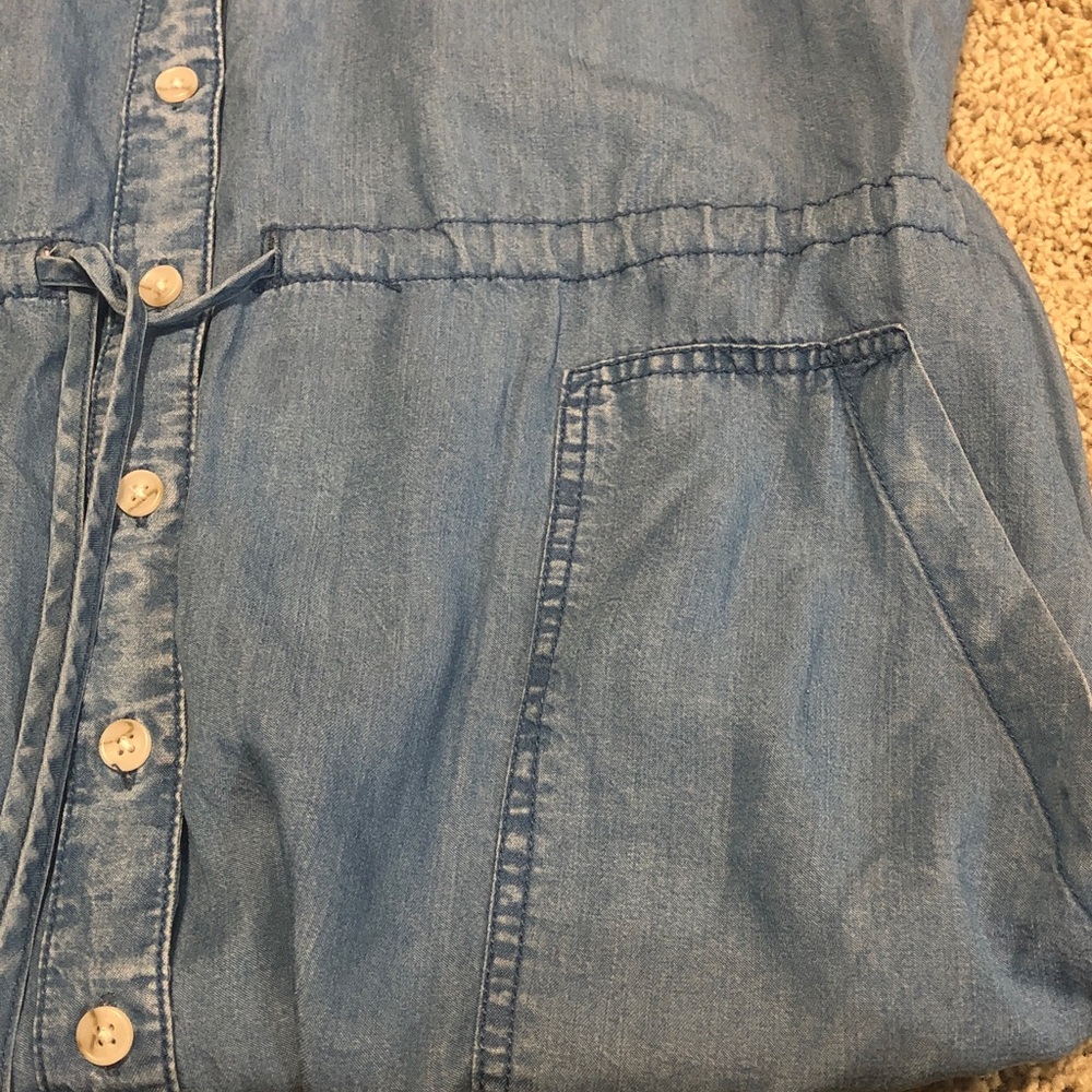 Thread & Supply Denim Chambray Shirt Dress - Blue - Picture 4 of 7